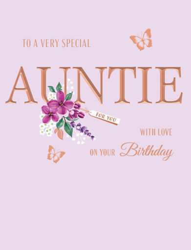 Picture of SPECIAL AUNTIE WITH LOVE BIRTHDAY CARD